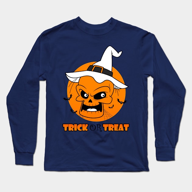 trick or treat Long Sleeve T-Shirt by nabilllll